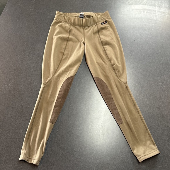 KERRITS Womens Riding Pants Size XL Brown Black Breeches Pull On - Picture 1 of 7